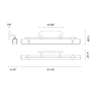 Alora Valise LED 32 Inch Wall/Vanity Light - Crescent Harbor