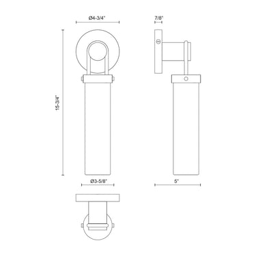 Alora Wynwood 1 Light Wall/Vanity Light - Crescent Harbor