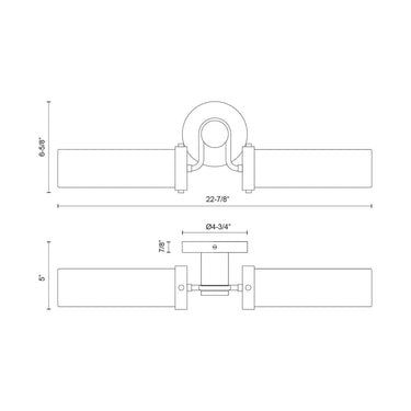 Alora Wynwood 2 Light Wall/Vanity Light - Crescent Harbor