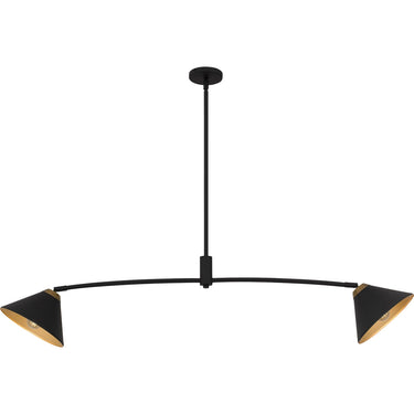 Alscott 2 Light Island Light in Matte Black 4