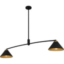 Alscott 2 Light Island Light in Matte Black 5