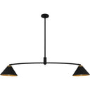 Alscott 2 Light Island Light in Matte Black 1