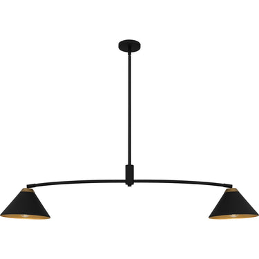 Alscott 2 Light Island Light in Matte Black 1