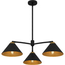 Alscott 3 Light Chandelier in Matte Black 4