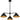 Alscott 3 Light Chandelier in Matte Black 4