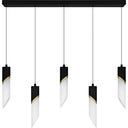 Alys 2 Light Island Light in Matte Black 4