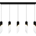 Alys 2 Light Island Light in Matte Black 5