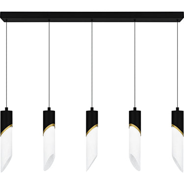 Alys 2 Light Island Light in Matte Black 5