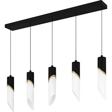 Alys 2 Light Island Light in Matte Black 6
