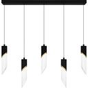 Alys 2 Light Island Light in Matte Black 1