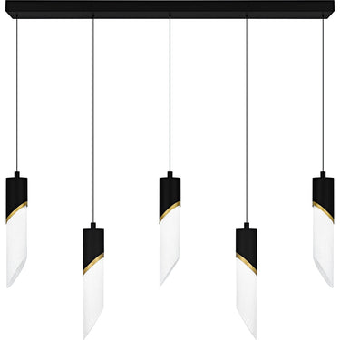 Alys 2 Light Island Light in Matte Black 1