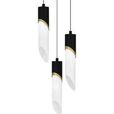 Alys 3 Light Pendant in Matte Black 2