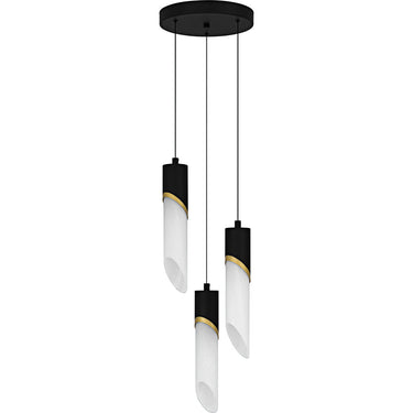 Alys 3 Light Pendant in Matte Black 4