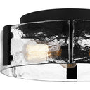 Angora 3 Light Flush Mount in Matte Black 2