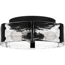 Angora 3 Light Flush Mount in Matte Black 3