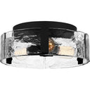 Angora 3 Light Flush Mount in Matte Black 4