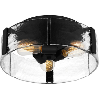 Angora 3 Light Flush Mount in Matte Black 5