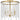 Apelle 4 Light Semi-Flush Mount in Aged Brass 3