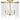 Apelle 4 Light Semi-Flush Mount in Aged Brass 4