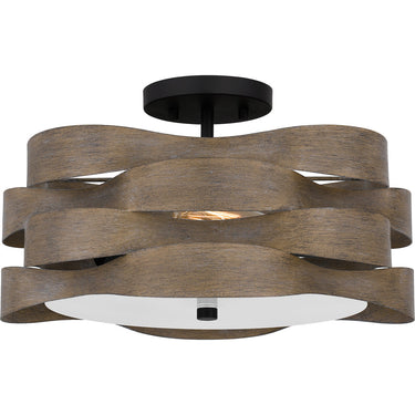 Appleton 2 Light Semi-Flush Mount in Matte Black 1