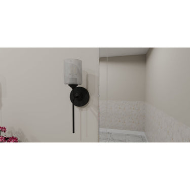Aria 1 Light Bath Light in Matte Black 8