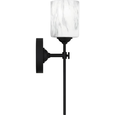 Aria 1 Light Bath Light in Matte Black 1