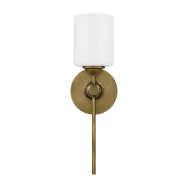 Aria 1 Light Wall Sconce in Weathered Brass 3