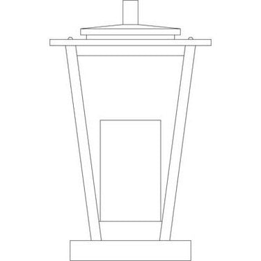 Arroyo Craftsman BRC-8 8" Brighton Cloumn Mount