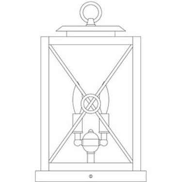 Arroyo Craftsman EXC-9 9" Exeter Column Mount