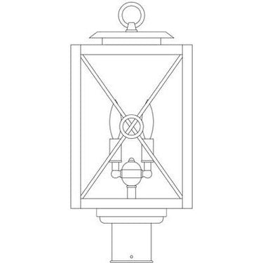 Arroyo Craftsman EXP-9 9" Exeter Post Mount