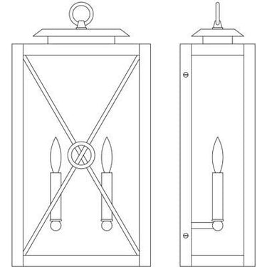 Arroyo Craftsman EXS-12 12" Exeter Sconce