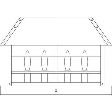 Arroyo Craftsman HAC-16 16" Hampton Colomn Mount