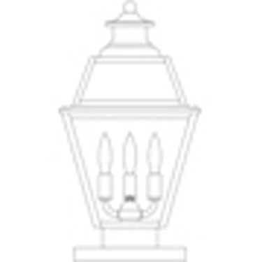 Arroyo Craftsman INC-10GR 10" Inverness Column Mount With Glass Roof
