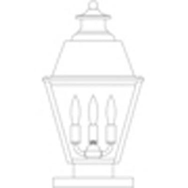 Arroyo Craftsman INC-10MR 10" Inverness Column Mount With Metal Roof