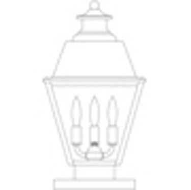 Arroyo Craftsman INC-10MR 10" Inverness Column Mount With Metal Roof