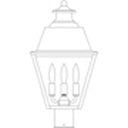 Arroyo Craftsman INP-10MR 10" Inverness Post Mount With Metal Roof