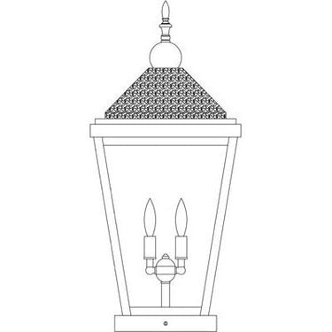 Arroyo Craftsman LAC-12 12" Lancaster Column Mount