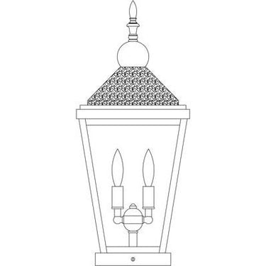 Arroyo Craftsman LAC-9 9 Lancaster Column Mount