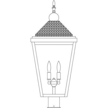 Arroyo Craftsman LAP-12 12" Lancaster Post Mount