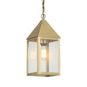 Ashford Pendant shown in the Antique Brass finish with a Clear shade - 9522-AB-CL