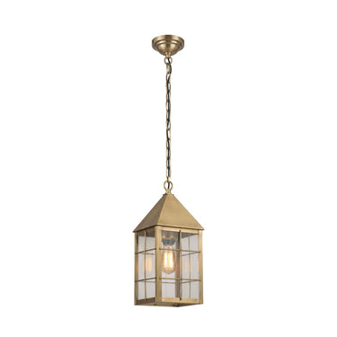 Ashford Pendant shown in the Antique Brass finish with a Clear shade - 9522-H-AB-CL 1