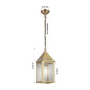 Ashford Pendant shown in the Antique Brass finish with a Seedy shade - 9522-AB-SDY 2