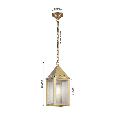Ashford Pendant shown in the Antique Brass finish with a Seedy shade - 9522-AB-SDY 2