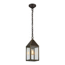 Ashford Pendant shown in the Bronze finish with a Clear shade - 9522-BZ-CL 1