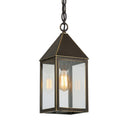 Ashford Pendant shown in the Bronze finish with a Clear shade - 9522-BZ-CL