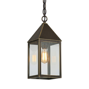 Ashford Pendant shown in the Bronze finish with a Clear shade - 9522-BZ-CL