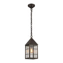 Ashford Pendant shown in the Bronze finish with a Clear shade - 9522-H-BZ-CL 1