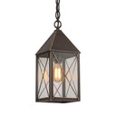 Ashford Pendant shown in the Bronze finish with a Clear shade - 9522-X-BZ-CL