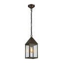 Ashford Pendant shown in the Dark Brass finish with a Clear shade - 9522-DB-CL 1