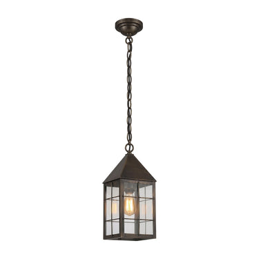 Ashford Pendant shown in the Dark Brass finish with a Clear shade - 9522-H-DB-CL 1